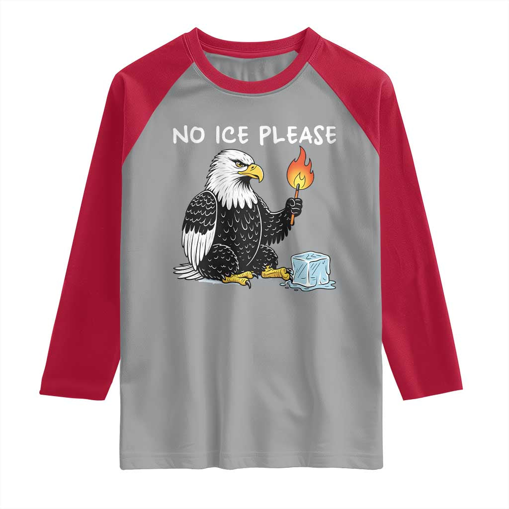 No Ice Please Raglan Shirt Funny American Eagle Social Justice Gift