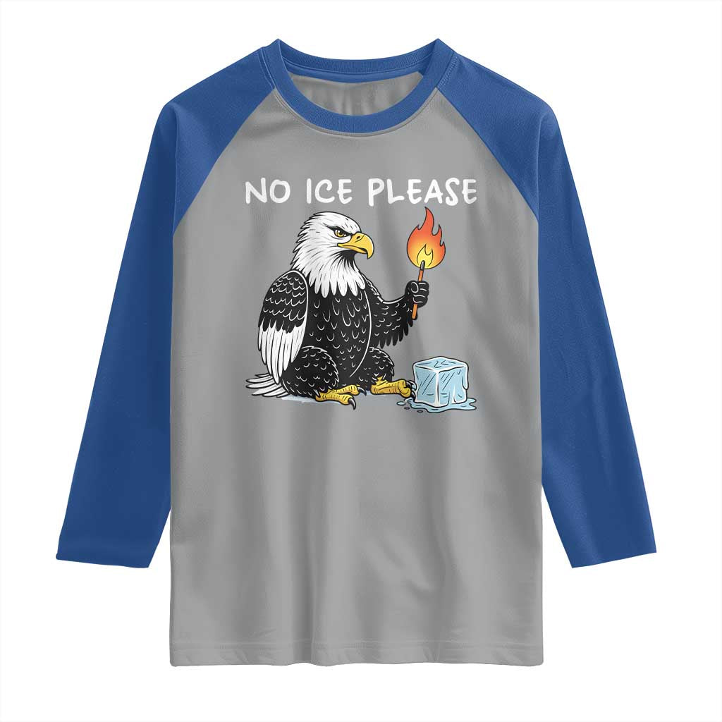 No Ice Please Raglan Shirt Funny American Eagle Social Justice Gift