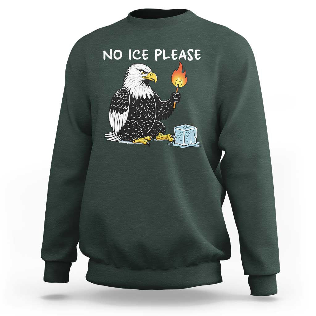 No Ice Please Sweatshirt Funny American Eagle Social Justice Gift