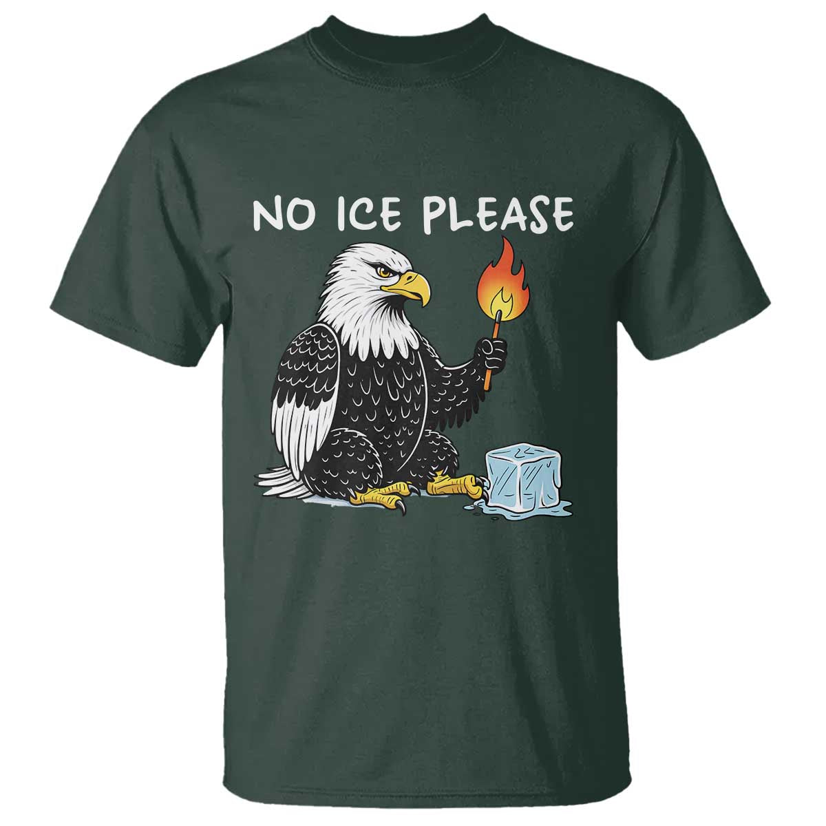 No Ice Please T Shirt Funny American Eagle Social Justice Gift