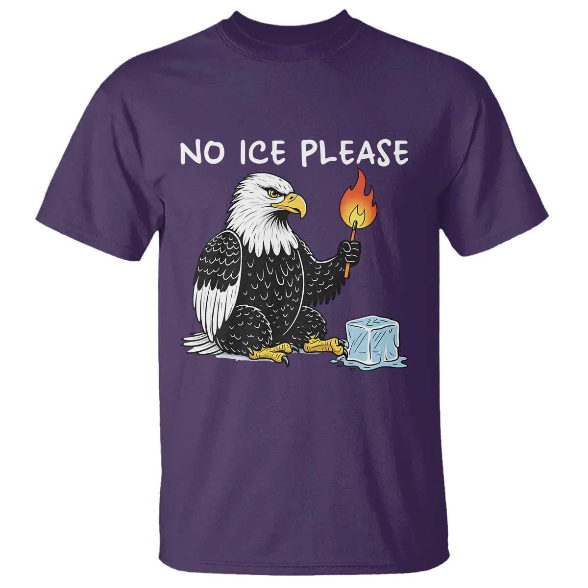 No Ice Please T Shirt Funny American Eagle Social Justice Gift