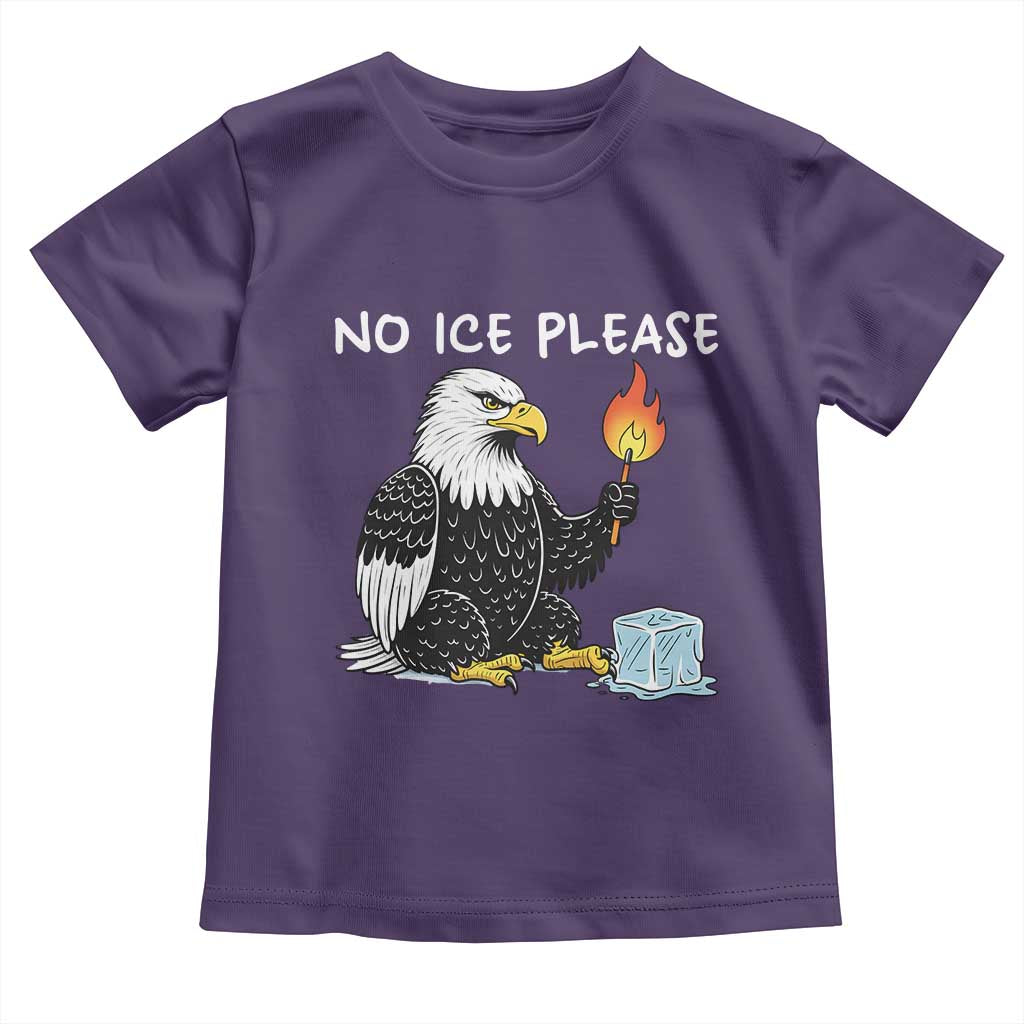 No Ice Please Toddler T Shirt Funny American Eagle Social Justice Gift