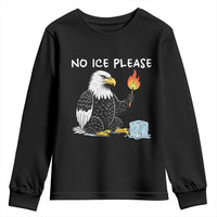 No Ice Please Youth Sweatshirt Funny American Eagle Social Justice Gift