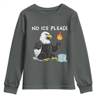 No Ice Please Youth Sweatshirt Funny American Eagle Social Justice Gift