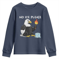 No Ice Please Youth Sweatshirt Funny American Eagle Social Justice Gift