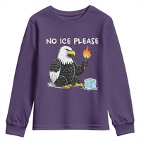 No Ice Please Youth Sweatshirt Funny American Eagle Social Justice Gift