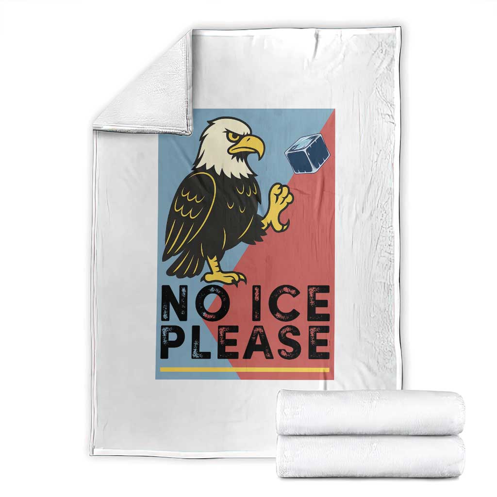 American Eagle No Ice Please Throw Blanket Minnesota Protest Support Gift