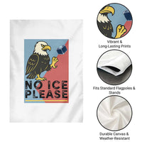 American Eagle No Ice Please Garden Flag Minnesota Protest Support Gift