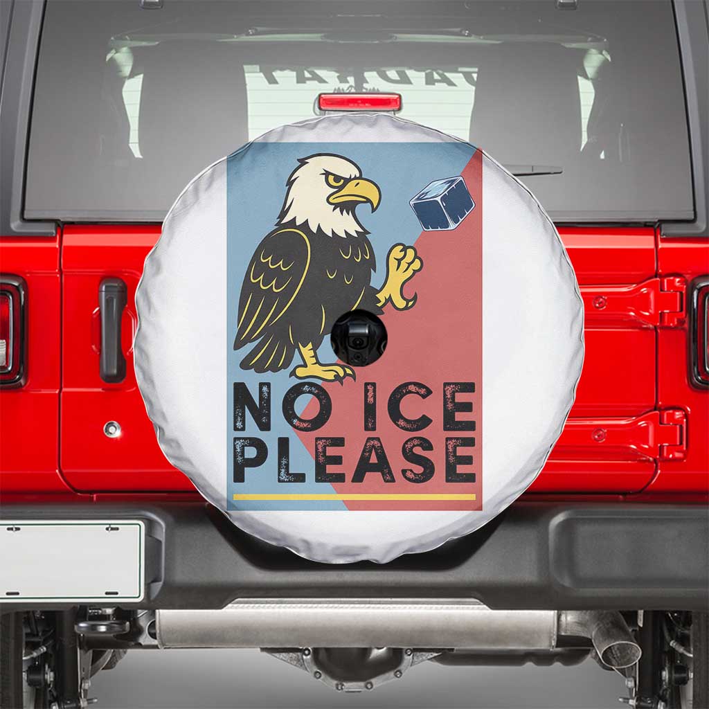 American Eagle No Ice Please Spare Tire Cover Minnesota Protest Support Gift