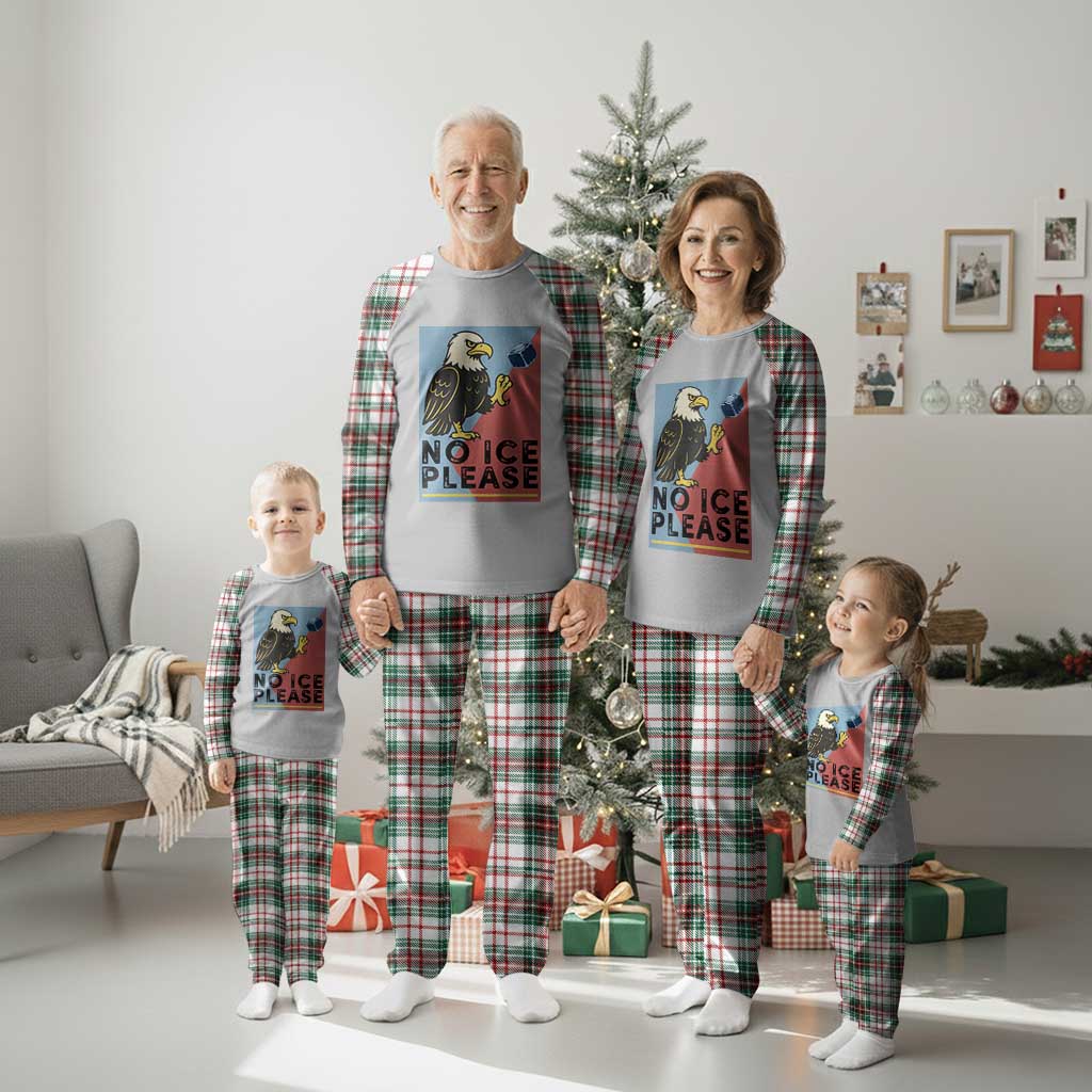 American Eagle No Ice Please Plaid Pajama Set Minnesota Protest Support Gift