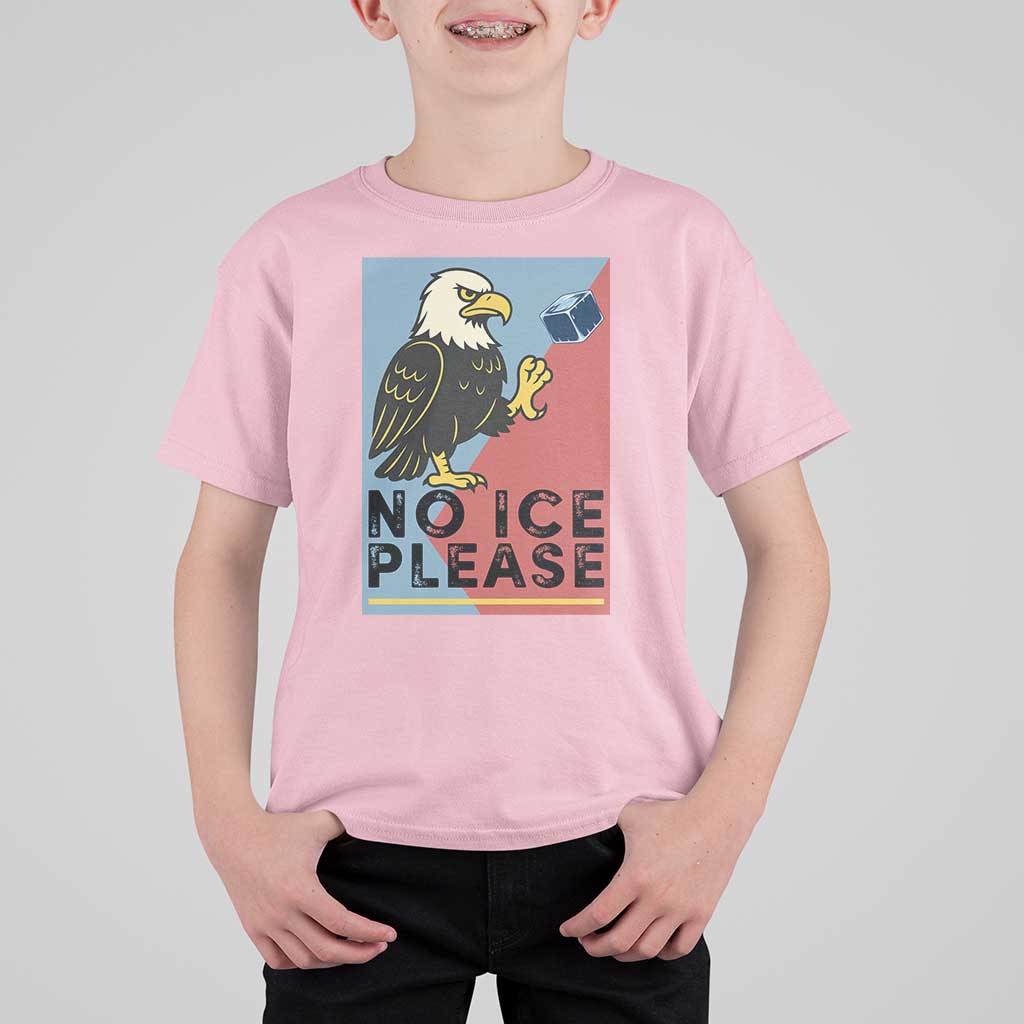 American Eagle No Ice Please T Shirt For Kid Minnesota Protest Support Gift