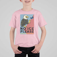 American Eagle No Ice Please T Shirt For Kid Minnesota Protest Support Gift