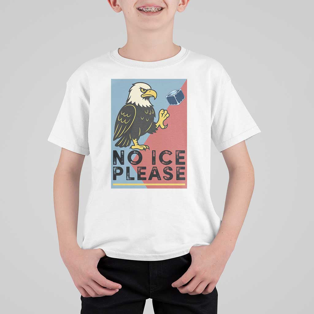 American Eagle No Ice Please T Shirt For Kid Minnesota Protest Support Gift
