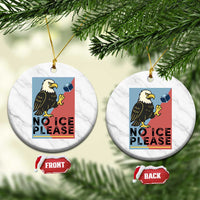American Eagle No Ice Please Ceramic Ornament Minnesota Protest Support Gift