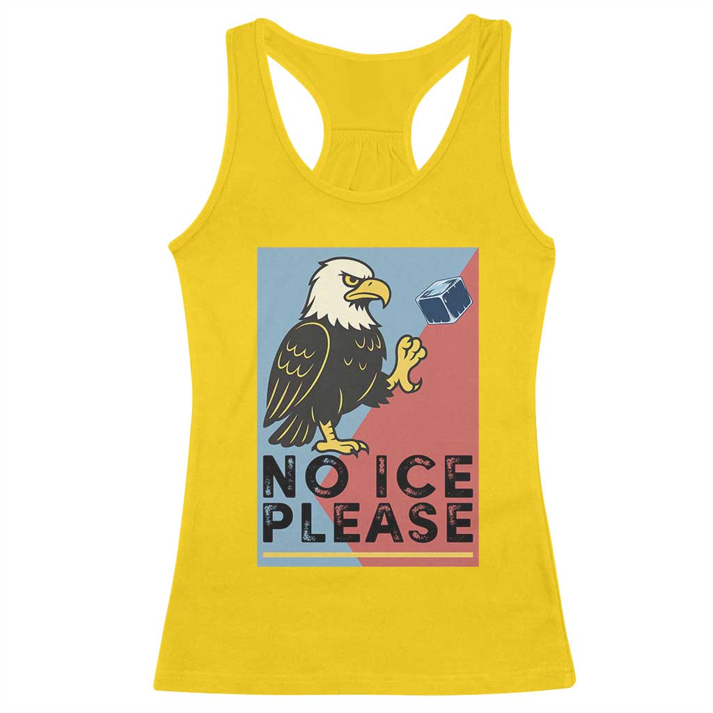 American Eagle No Ice Please Racerback Tank Top Minnesota Protest Support Gift