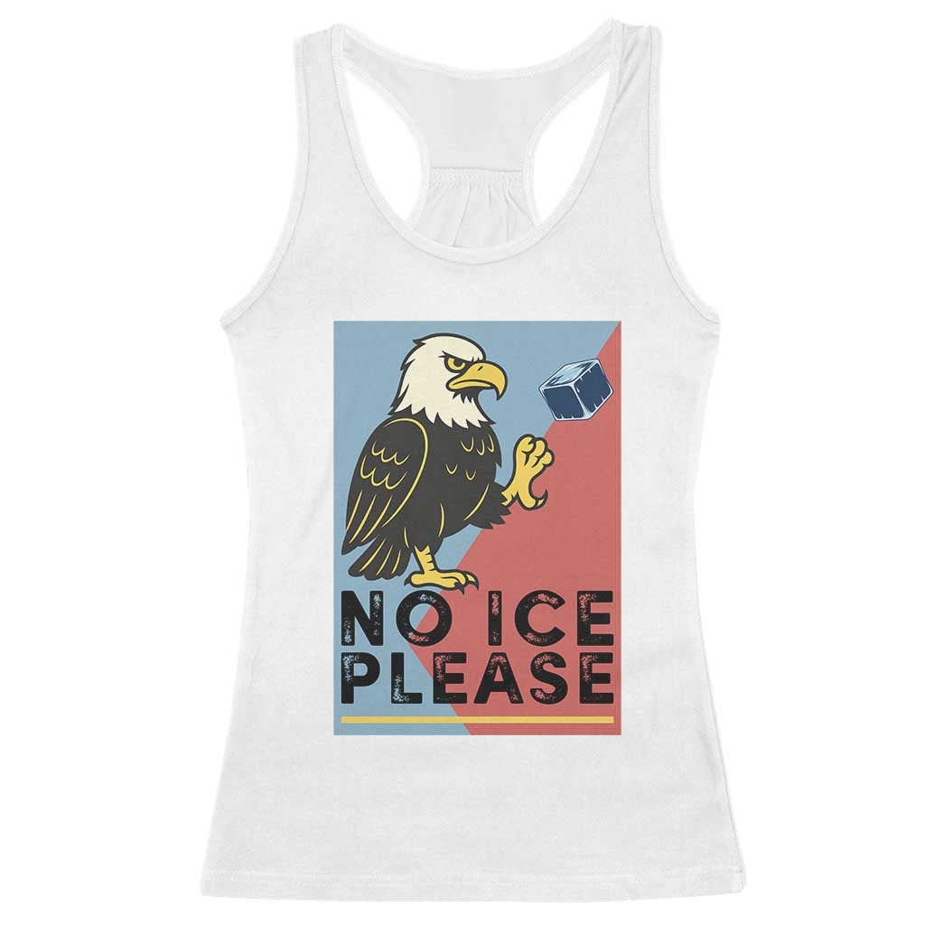 American Eagle No Ice Please Racerback Tank Top Minnesota Protest Support Gift