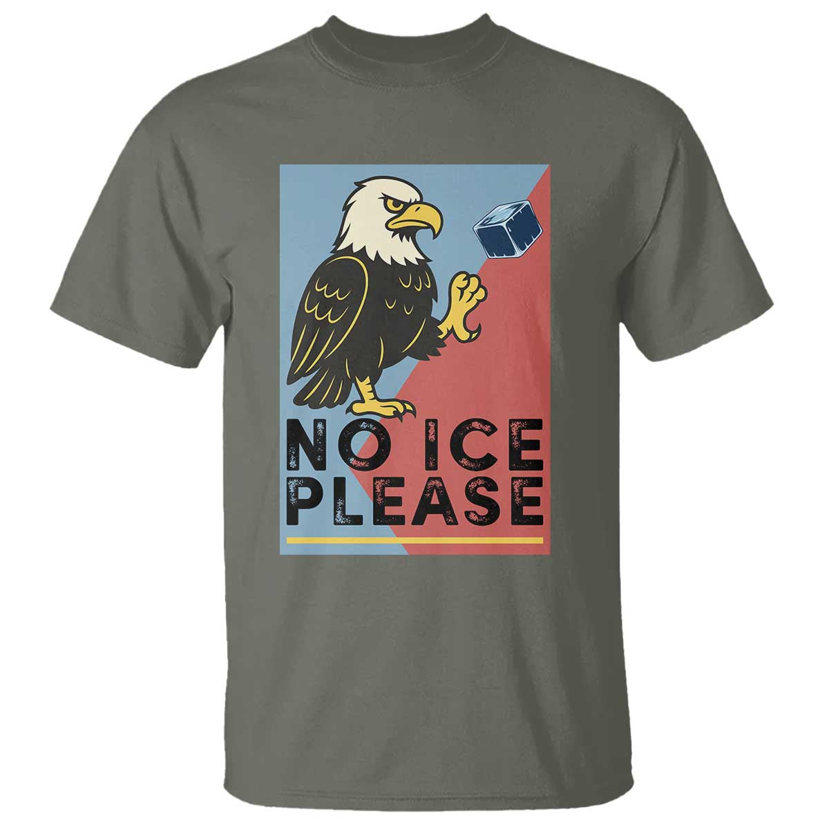 American Eagle No Ice Please T Shirt Minnesota Protest Support Gift