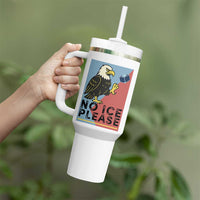 American Eagle No Ice Please Tumbler With Handle Minnesota Protest Support Gift