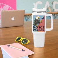 American Eagle No Ice Please Tumbler With Handle Minnesota Protest Support Gift