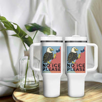 American Eagle No Ice Please Tumbler With Handle Minnesota Protest Support Gift