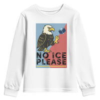 American Eagle No Ice Please Youth Sweatshirt Minnesota Protest Support Gift