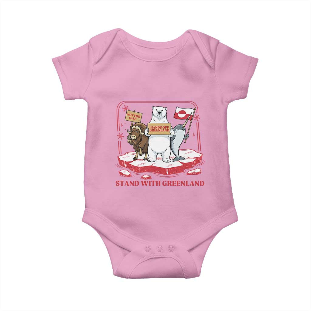 Hands Off Greenland Baby Onesie Support Greenlander Gift