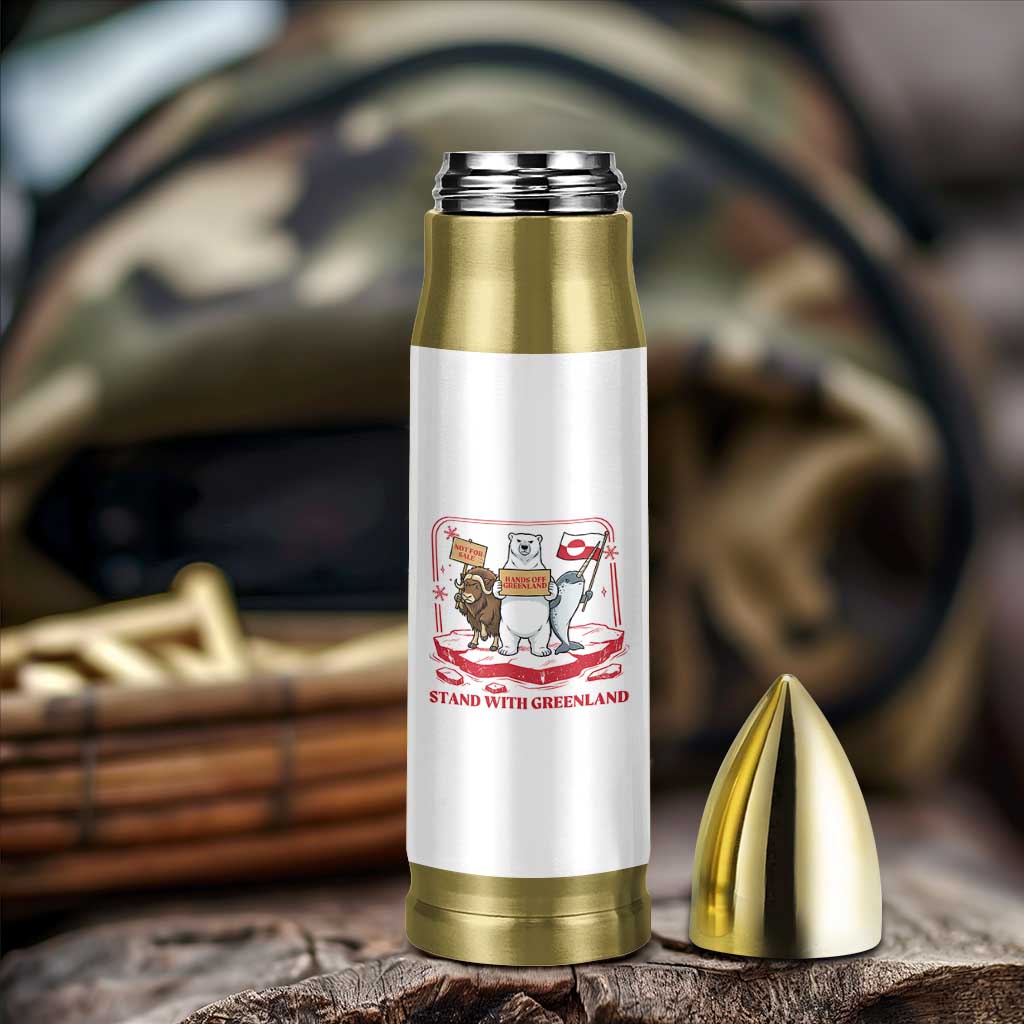 Hands Off Greenland Bullet Tumbler Support Greenlander Gift