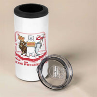 Hands Off Greenland 4 in 1 Can Cooler Tumbler Support Greenlander Gift