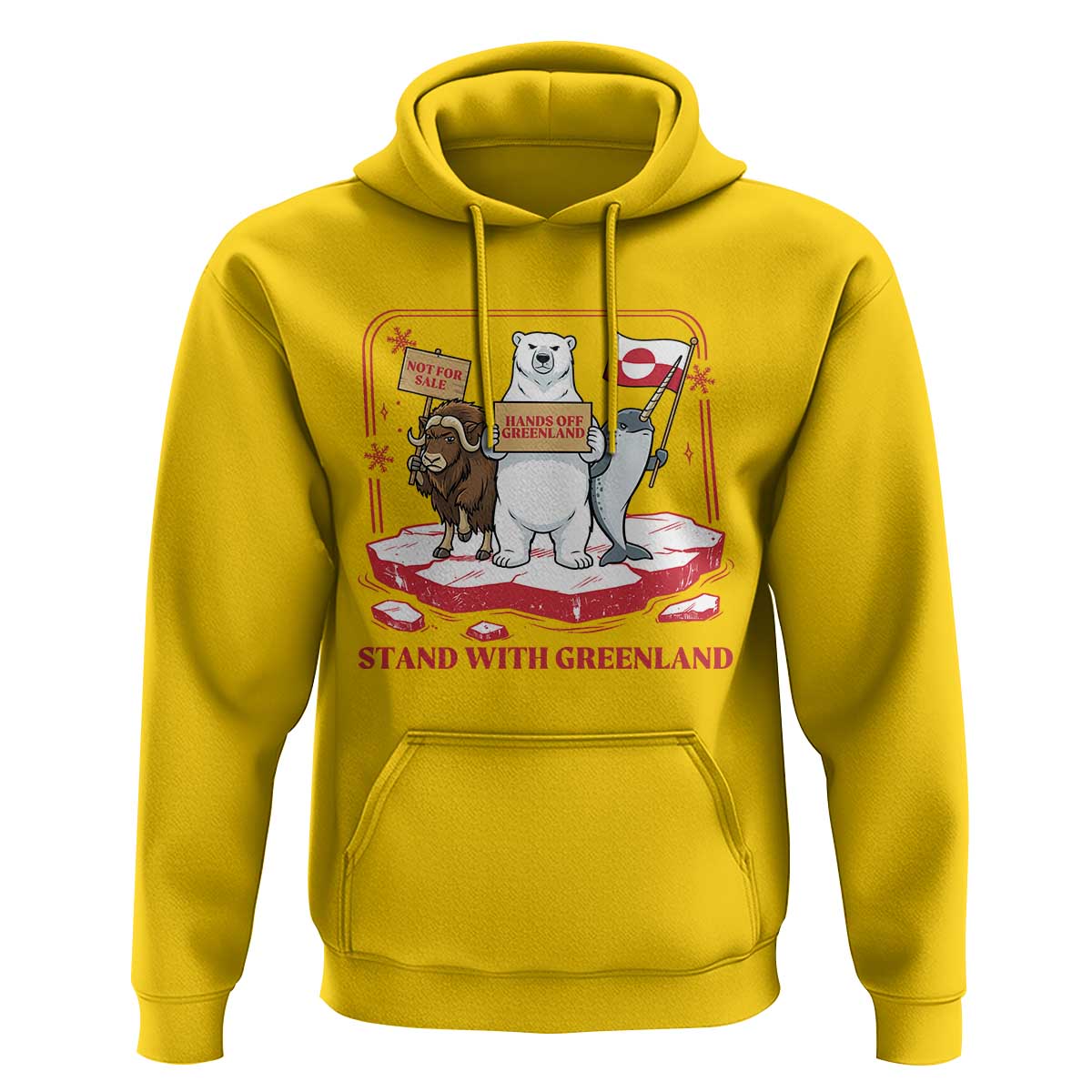 Hands Off Greenland Hoodie Support Greenlander Gift