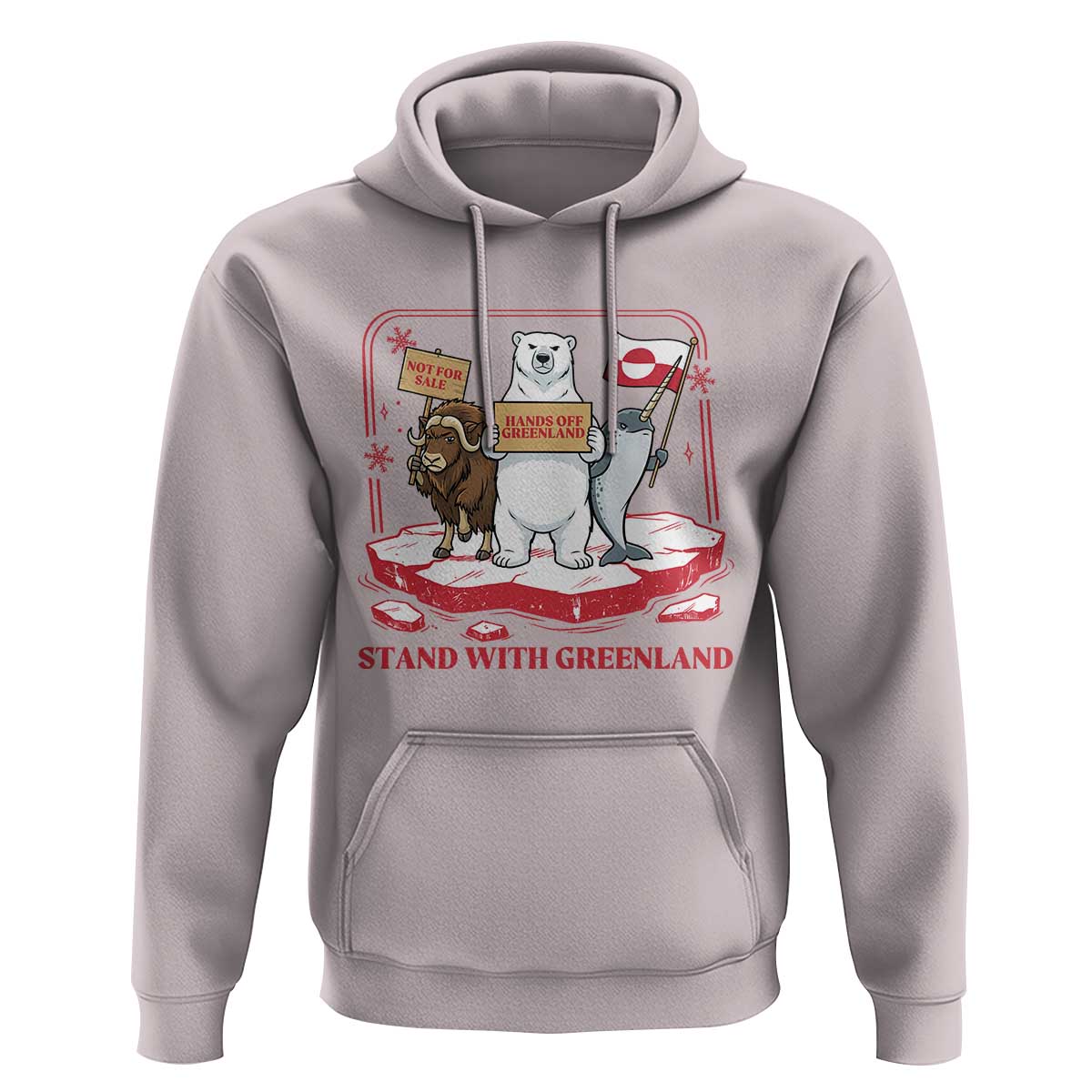 Hands Off Greenland Hoodie Support Greenlander Gift