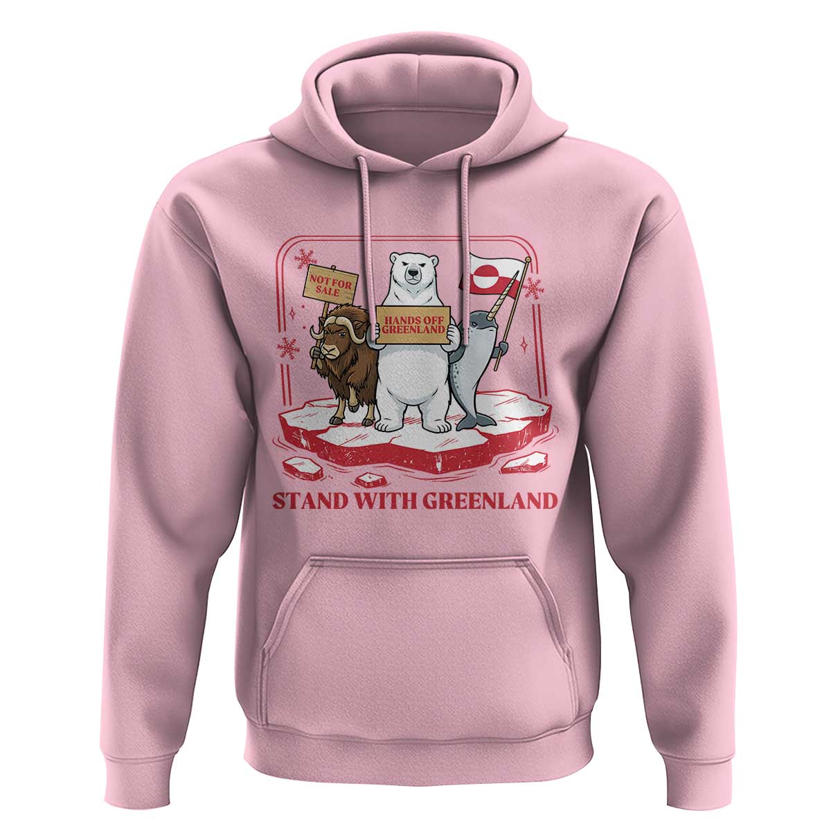 Hands Off Greenland Hoodie Support Greenlander Gift