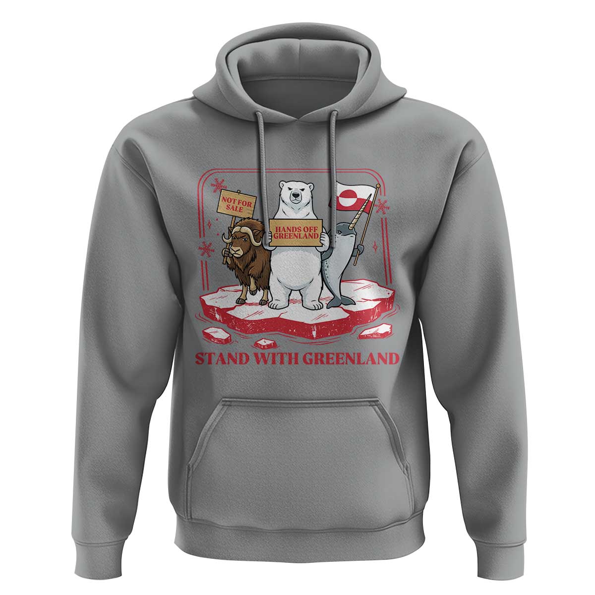 Hands Off Greenland Hoodie Support Greenlander Gift