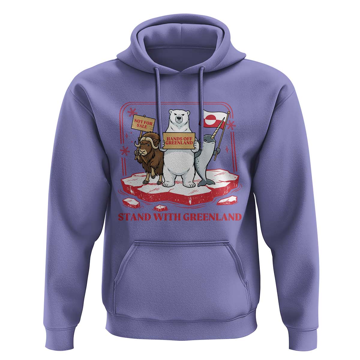 Hands Off Greenland Hoodie Support Greenlander Gift