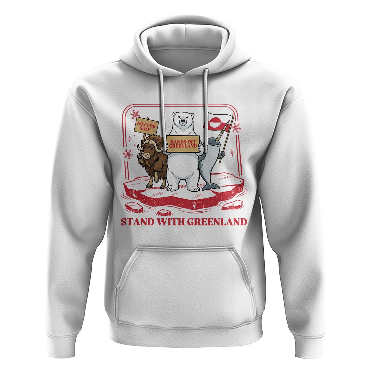 Hands Off Greenland Hoodie Support Greenlander Gift