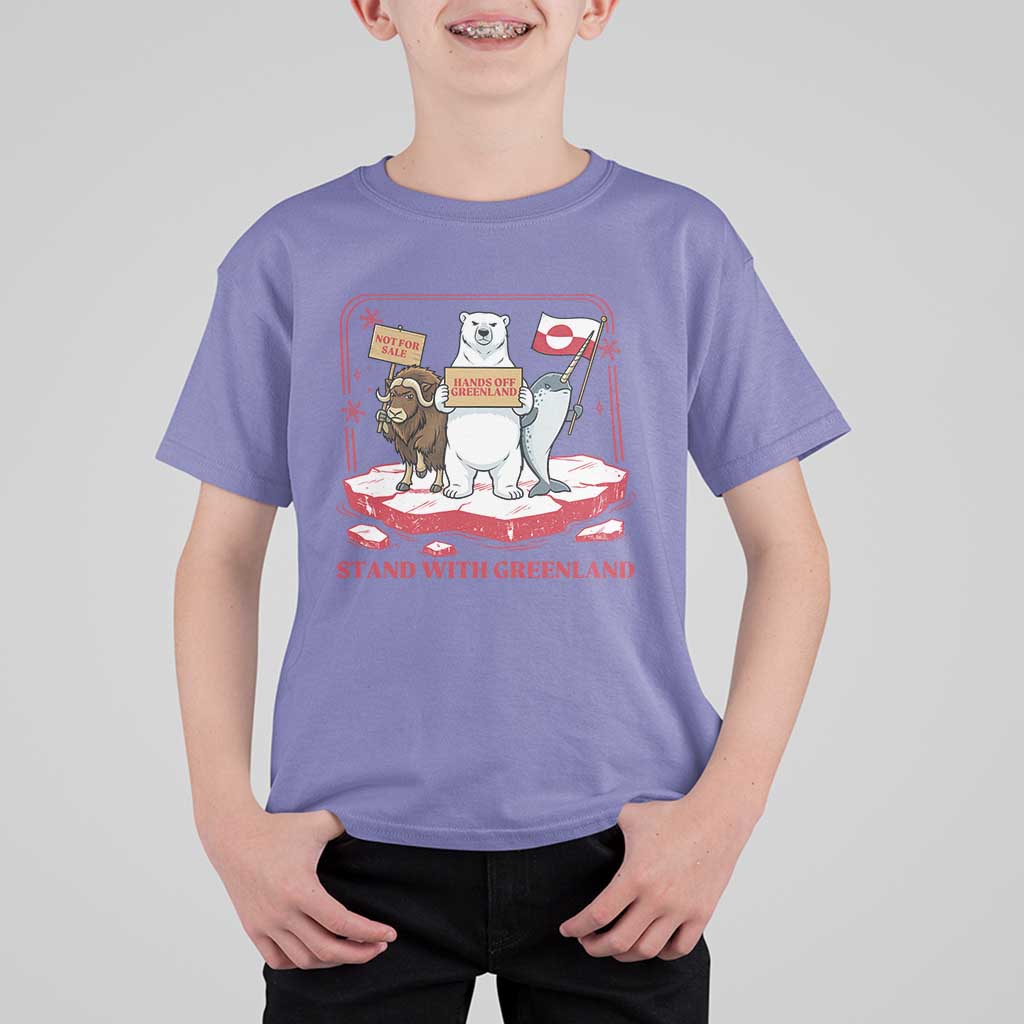 Hands Off Greenland T Shirt For Kid Support Greenlander Gift