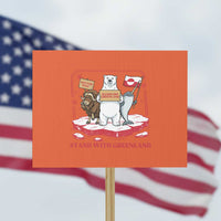 Hands Off Greenland Protest Sign Support Greenlander Gift
