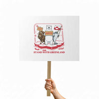 Hands Off Greenland Protest Sign Support Greenlander Gift