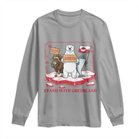 Hands Off Greenland Long Sleeve Shirt Support Greenlander Gift