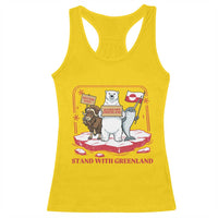 Hands Off Greenland Racerback Tank Top Support Greenlander Gift