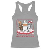 Hands Off Greenland Racerback Tank Top Support Greenlander Gift