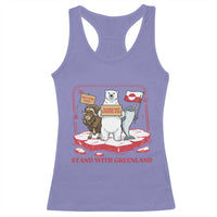 Hands Off Greenland Racerback Tank Top Support Greenlander Gift