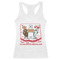 Hands Off Greenland Racerback Tank Top Support Greenlander Gift