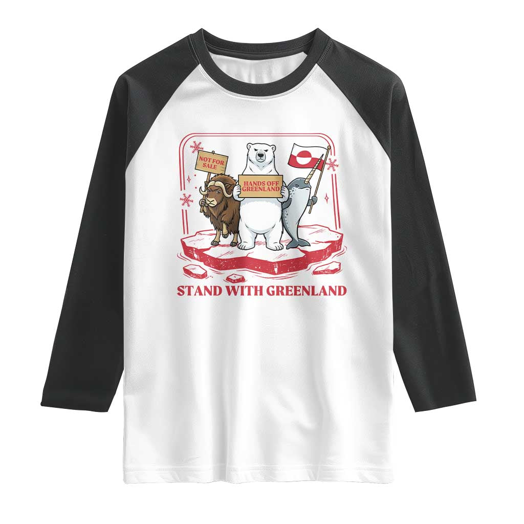 Hands Off Greenland Raglan Shirt Support Greenlander Gift