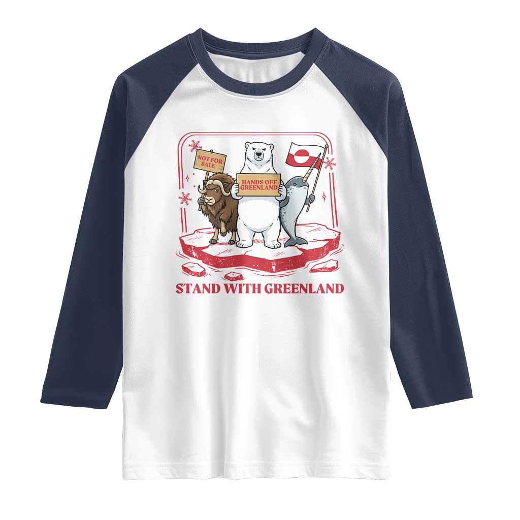 Hands Off Greenland Raglan Shirt Support Greenlander Gift