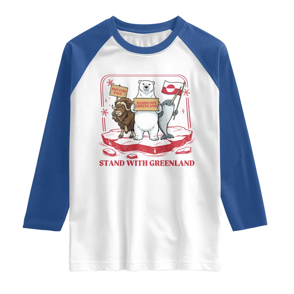 Hands Off Greenland Raglan Shirt Support Greenlander Gift