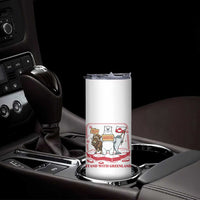 Hands Off Greenland Skinny Tumbler Support Greenlander Gift