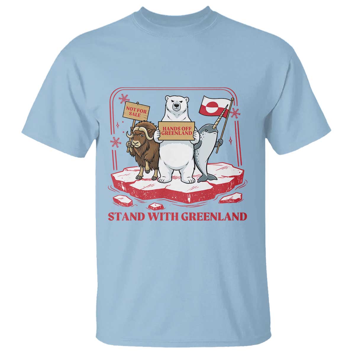 Hands Off Greenland T Shirt Support Greenlander Gift