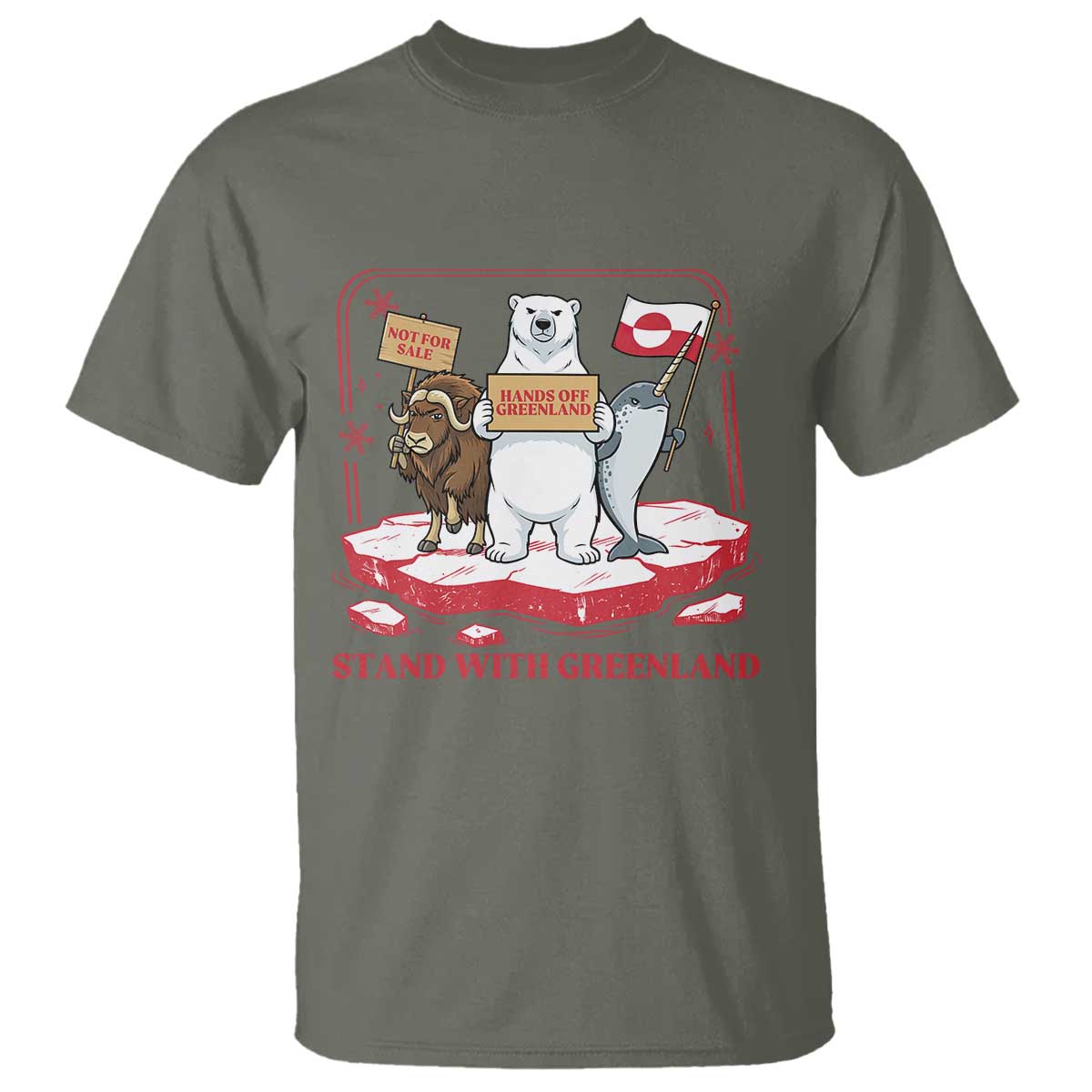 Hands Off Greenland T Shirt Support Greenlander Gift