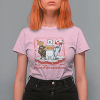 Hands Off Greenland T Shirt For Women Support Greenlander Gift