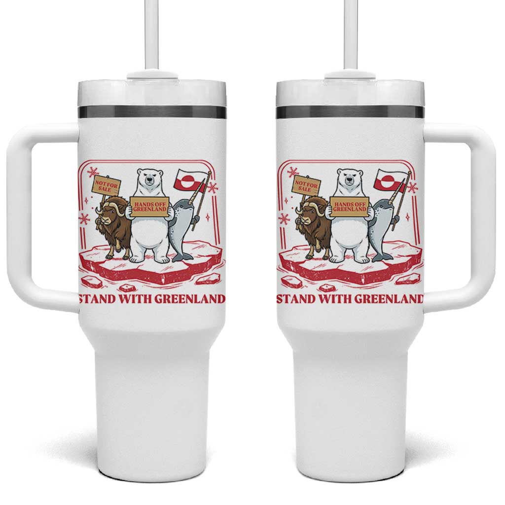 Hands Off Greenland Tumbler With Handle Support Greenlander Gift